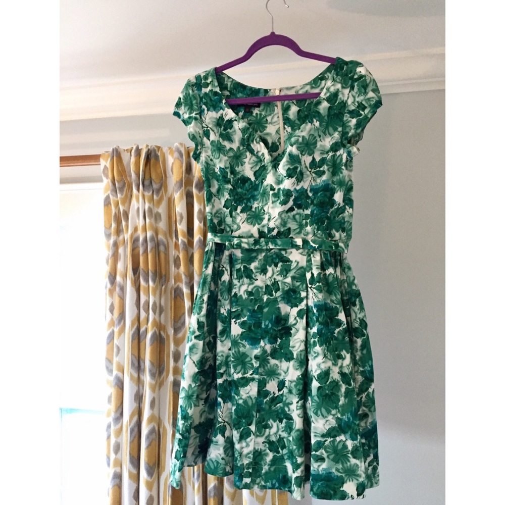 Jade Watercolor Liz Dress